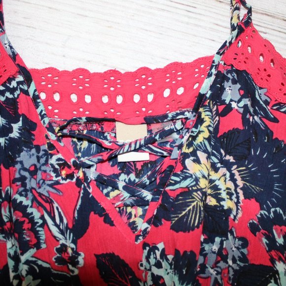 Roxy Eyelet Floral Strappy Dress - Picture 7 of 11